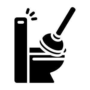 Toilet Clog Repair Icon