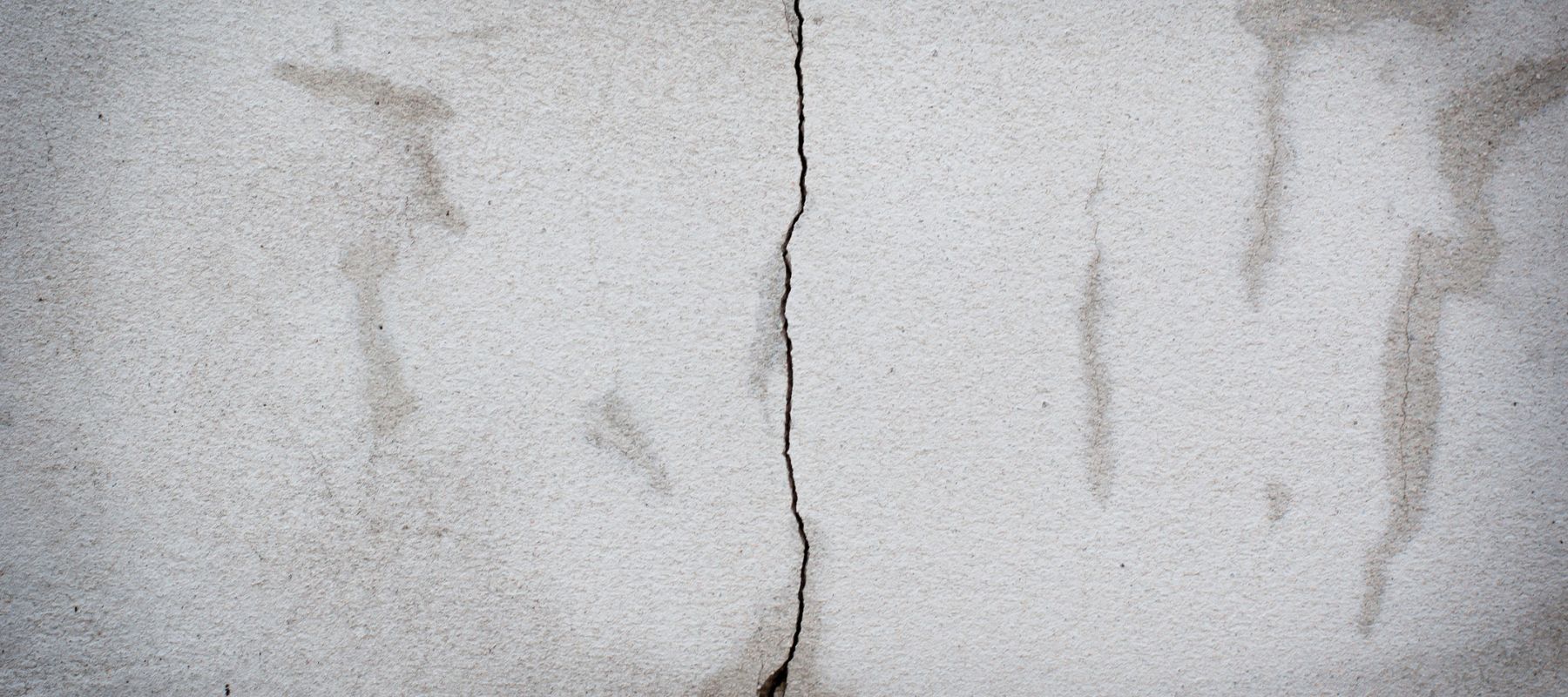 crack in a concrete slab
