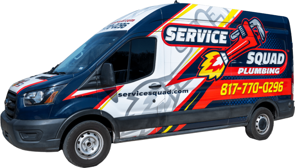 service squad plumbing company van