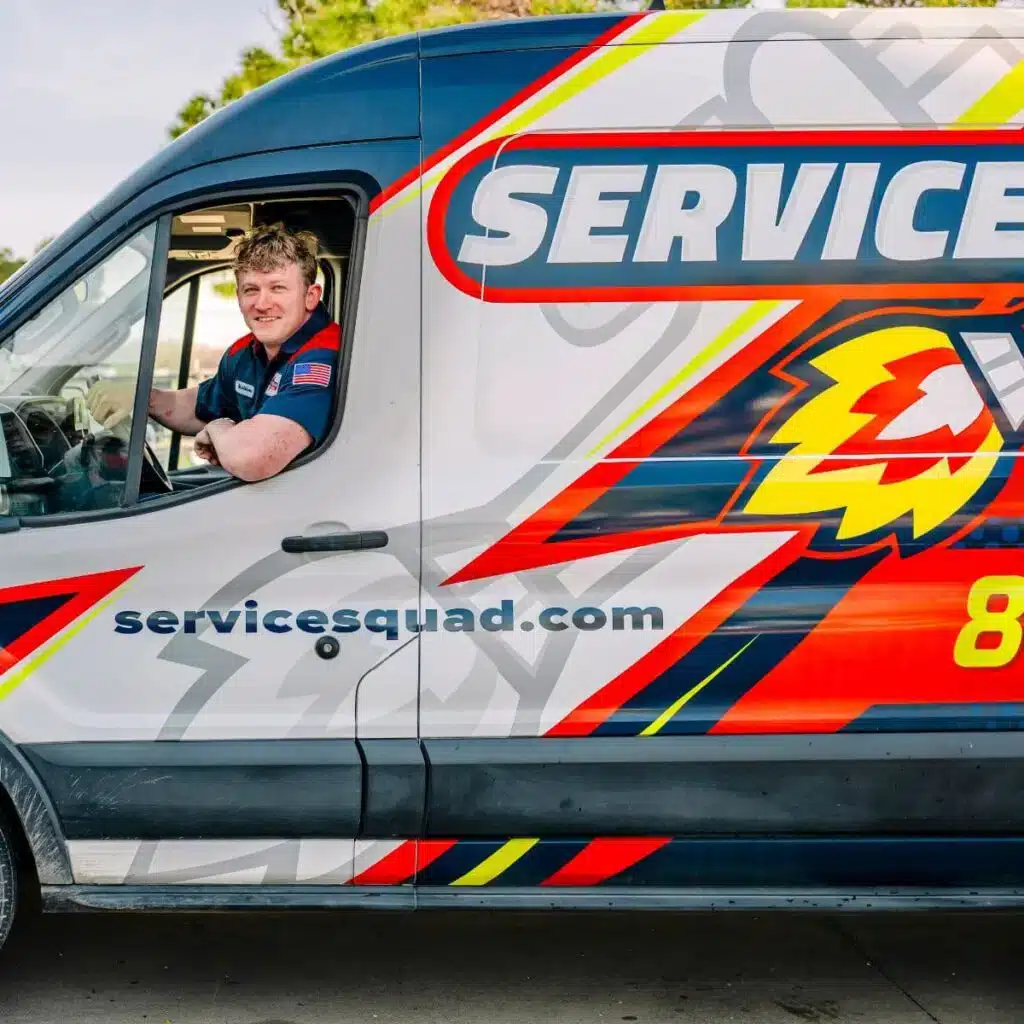 Service Squad Plumbing repairing residential water heater system