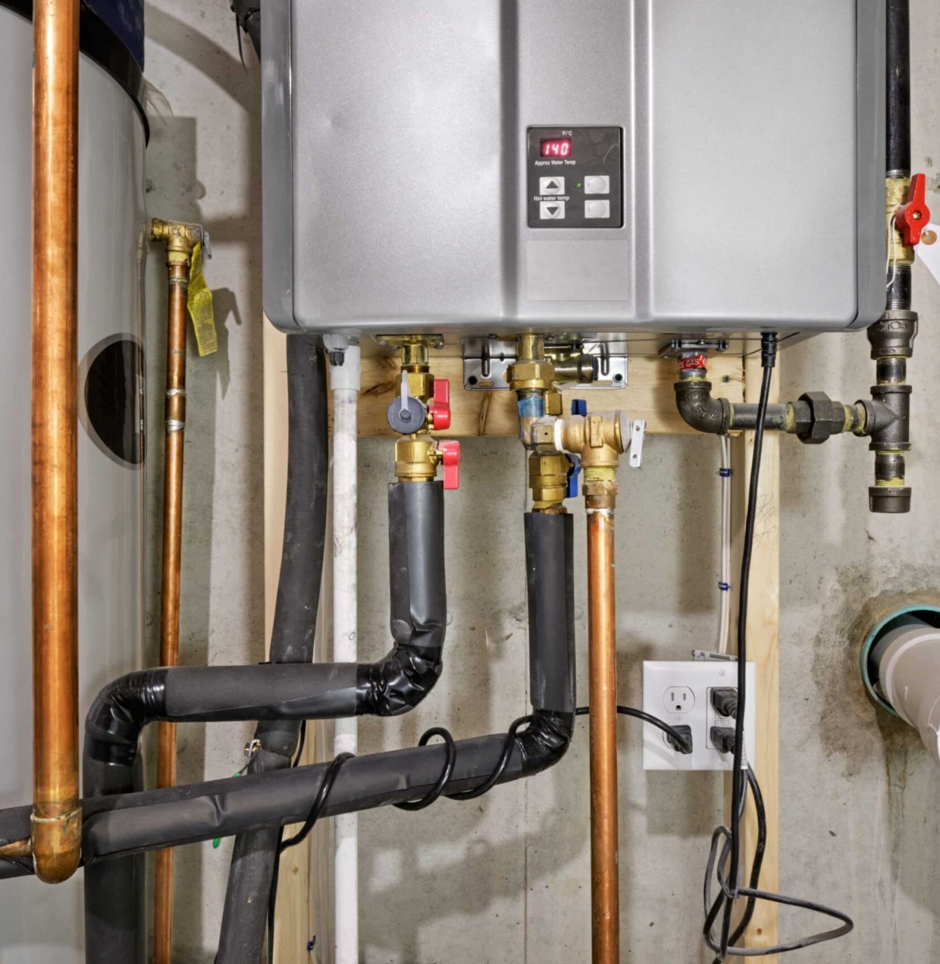 High efficiency heater setup Service Squad Plumbing