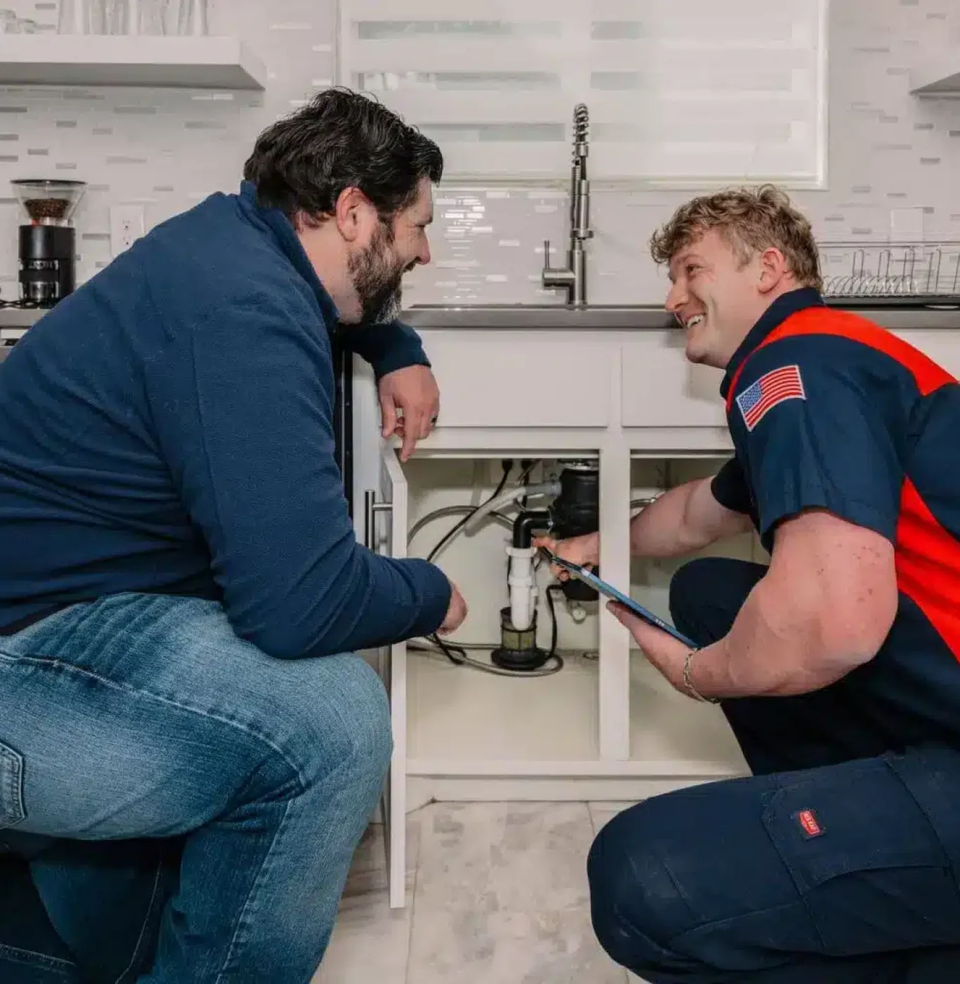 Expert plumber repairing leak in Tarrant County TX home